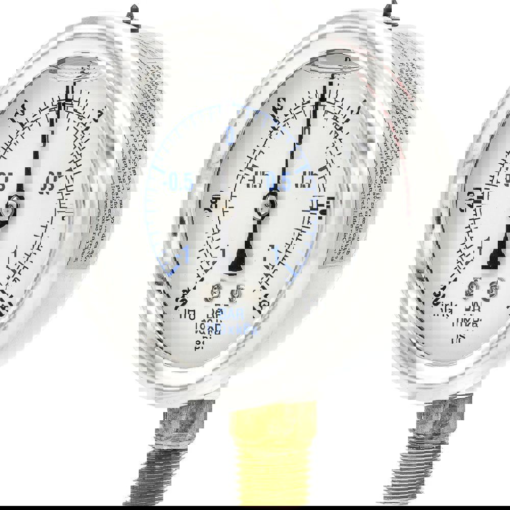 Pressure Gauges; Gauge Type: Industrial Pressure Gauges ; Scale Type: Dual ; Accuracy (%): 2-1-2% ; Dial Type: Analog ; Thread Type: 1/4